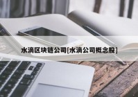 水滴区块链公司[水滴公司概念股]